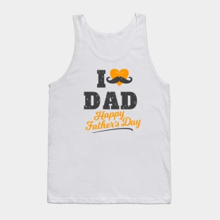 I Heart Dad Happy Father's Day Tank Top